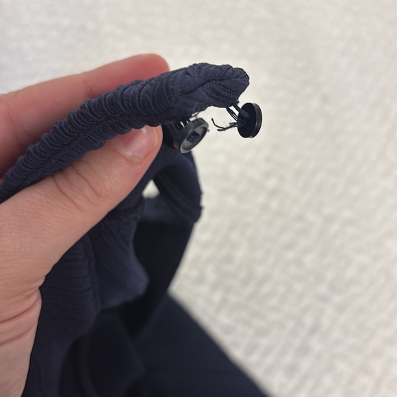 ASTR The Label Mock Neck Sleeveless Navy Ribbed Bodycon Dress Size Large - Picture 6 of 9